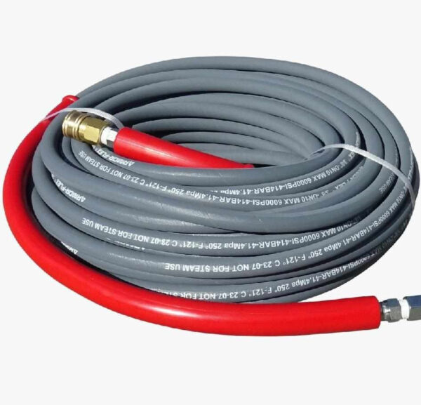 100' 3/8" 6000psi pressure hose 2 wire